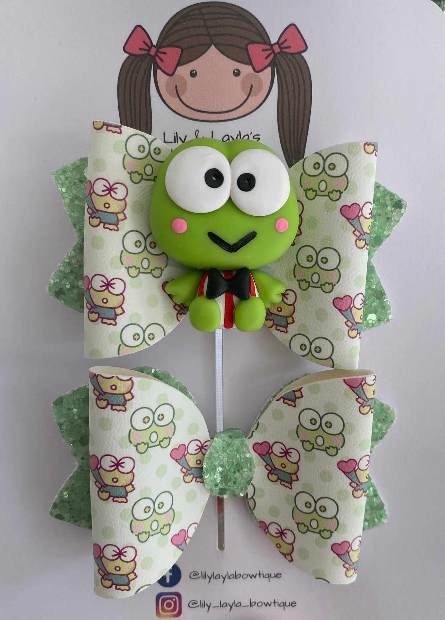 Keroppi Pigtail Set