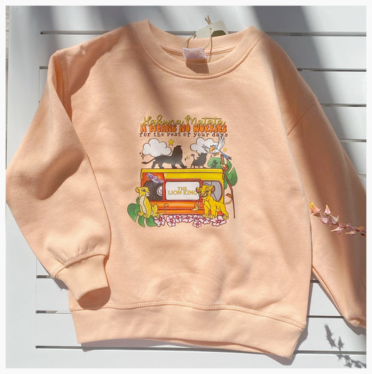 Hakuna Fleece Peach Jumper